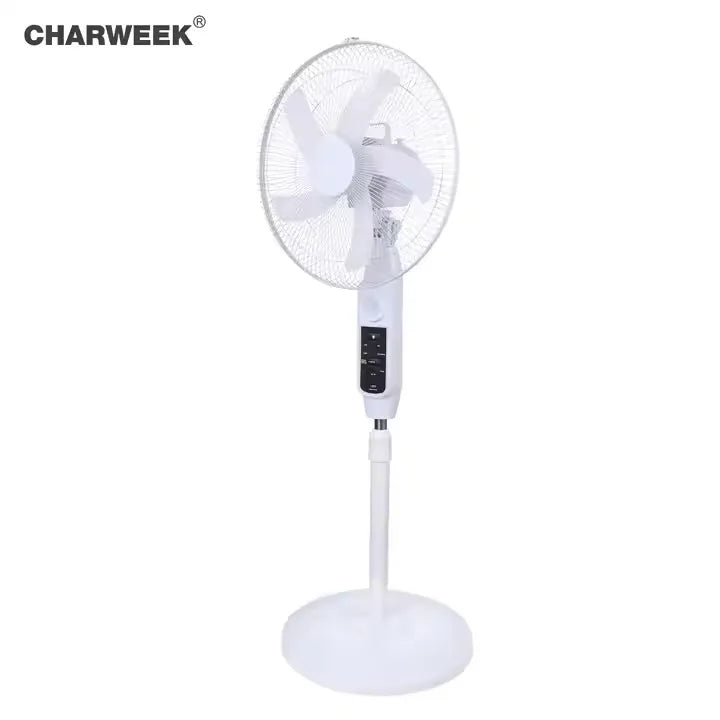 16 inches Solar Rechargeable Fan with Solar panel