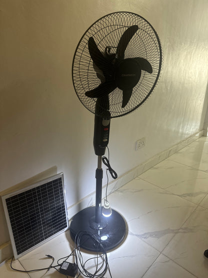 16 inches Solar Rechargeable Fan with Solar panel